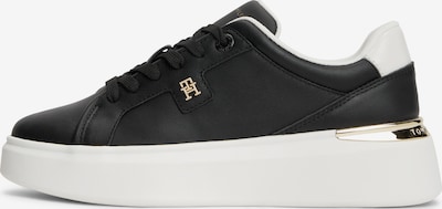 TOMMY HILFIGER Nízke tenisky 'Metallic TH Monogram Platform', veľkosť 36 - čierna / biela, Produkt
