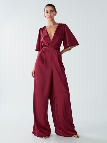 Willa Jumpsuit 'Omaha' in Rood: voorkant
