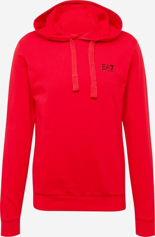 EA7 Emporio Armani Sweatshirt in Rood: voorkant