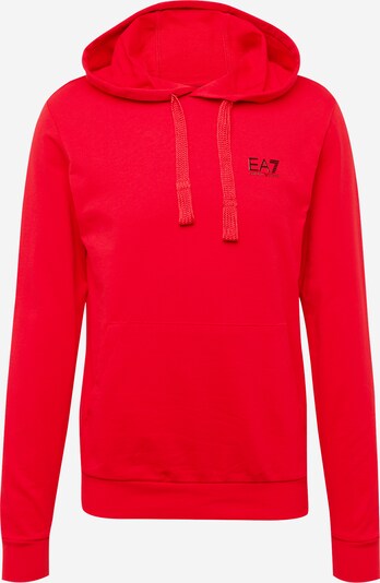 EA7 Emporio Armani Sweatshirt i neonrød / sort, Produktvisning