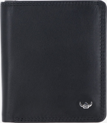 Porte-monnaies 'Polo' GOLDEN HEAD en noir : devant