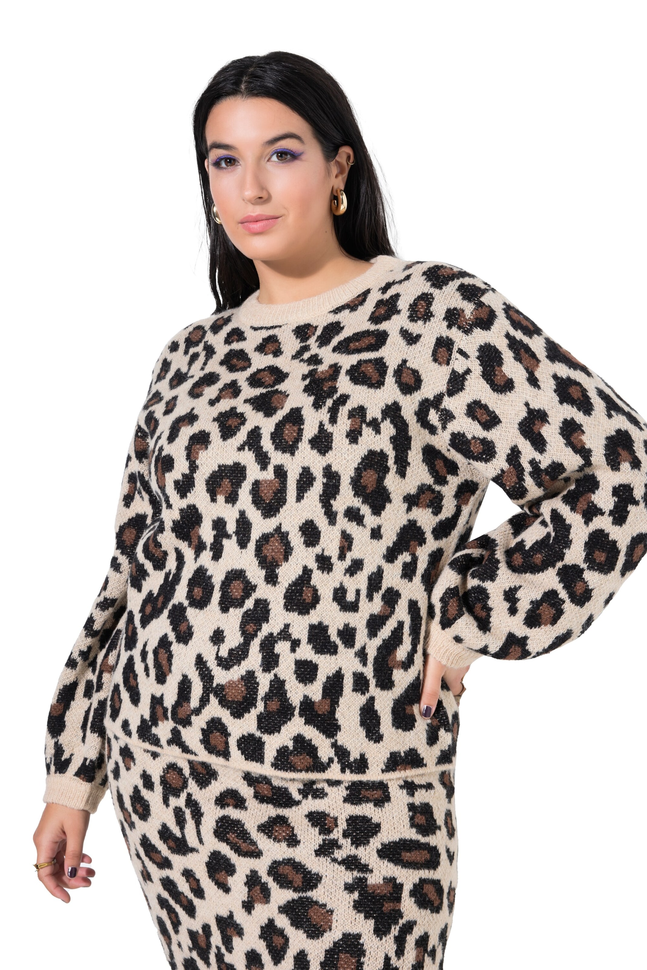 Pull-over Studio Untold en beige : devant