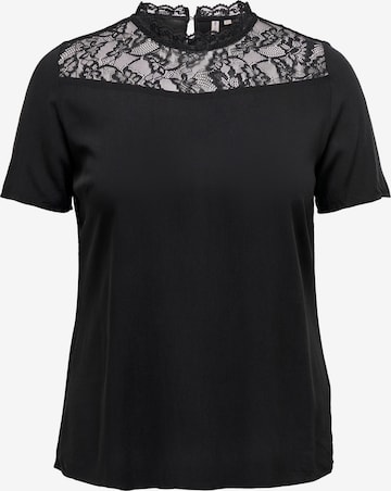 ONLY Carmakoma - Blusa 'First' en negro: frente