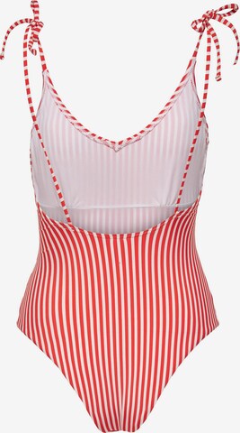 ONLY - Soutien Bustier Fato de banho 'Kitty' em vermelho