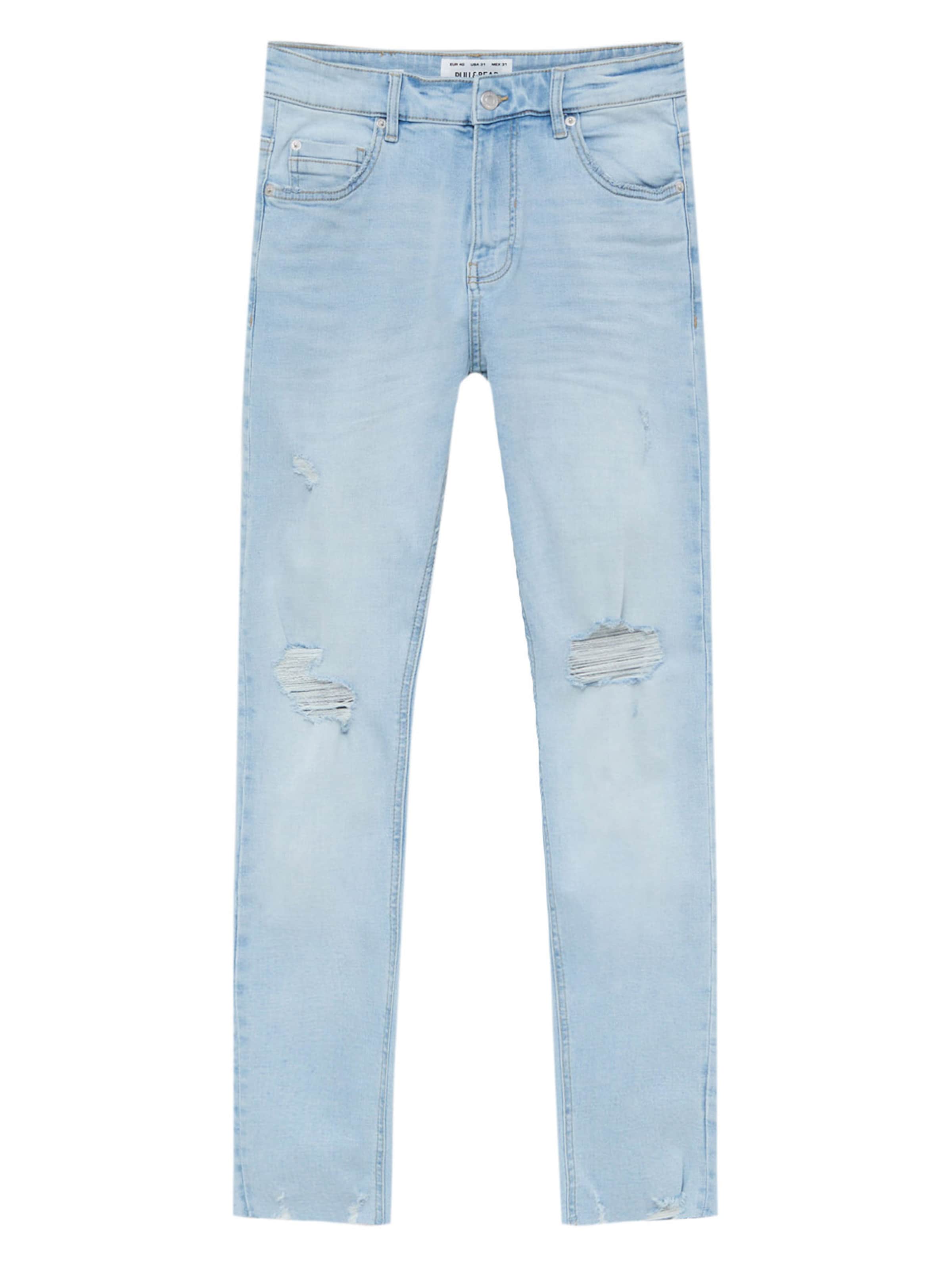 Pull&Bear Regular Jeans in Blau: Vorderseite