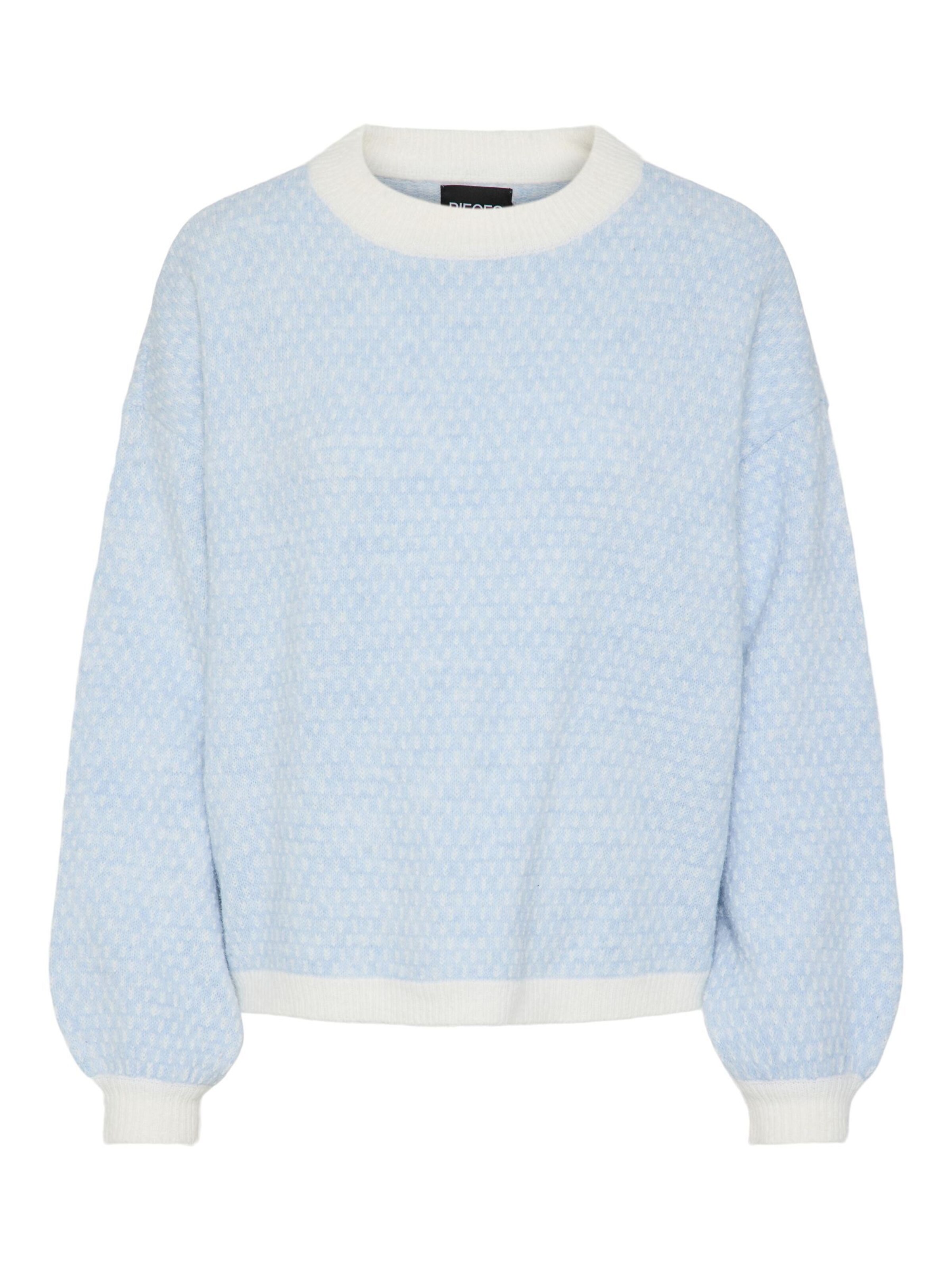 PIECES Trui 'PCDilippa' in Blauw: voorkant