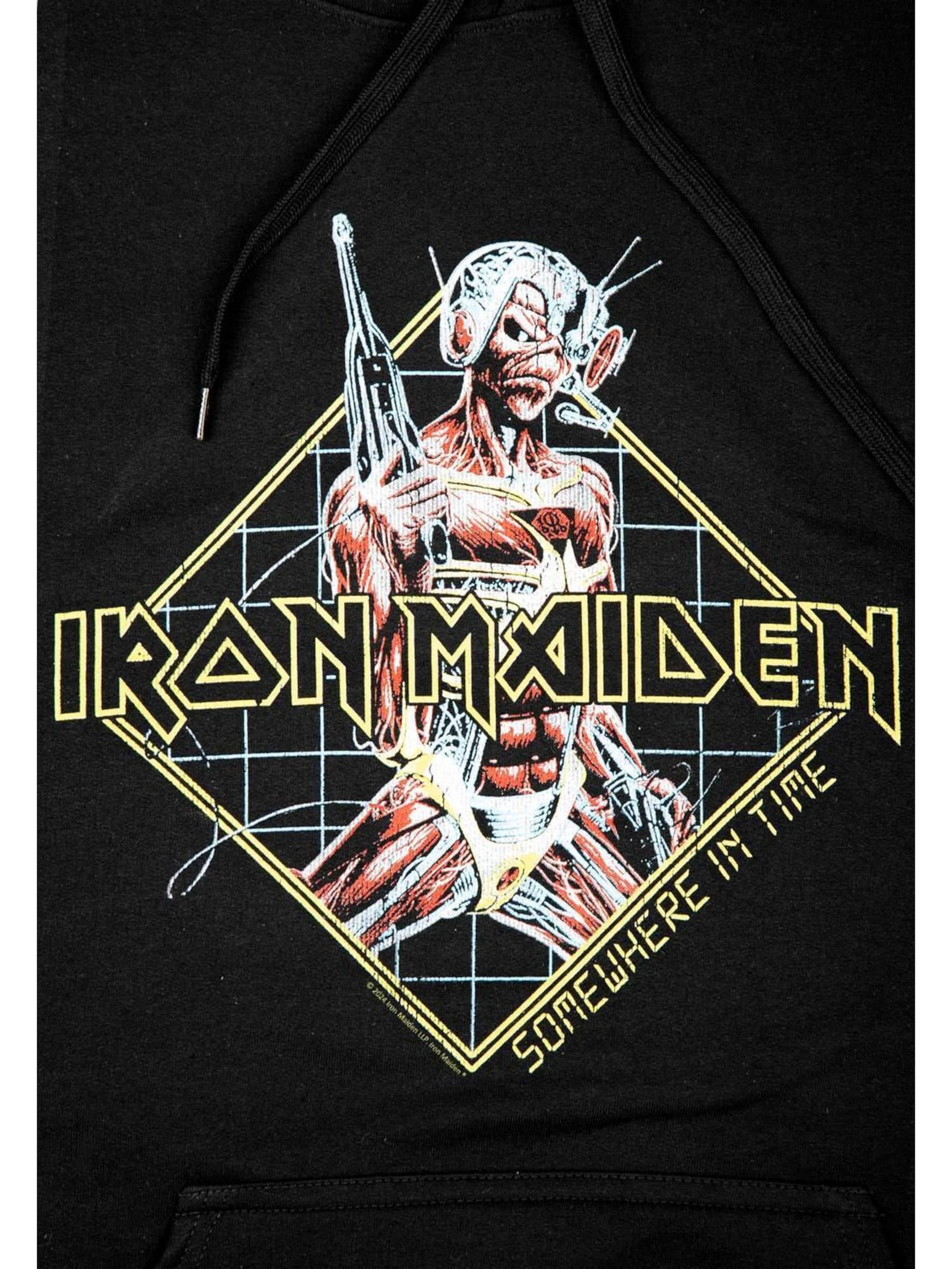 Iron Maiden Sweatshirt 'Somewhere In Time' i svart