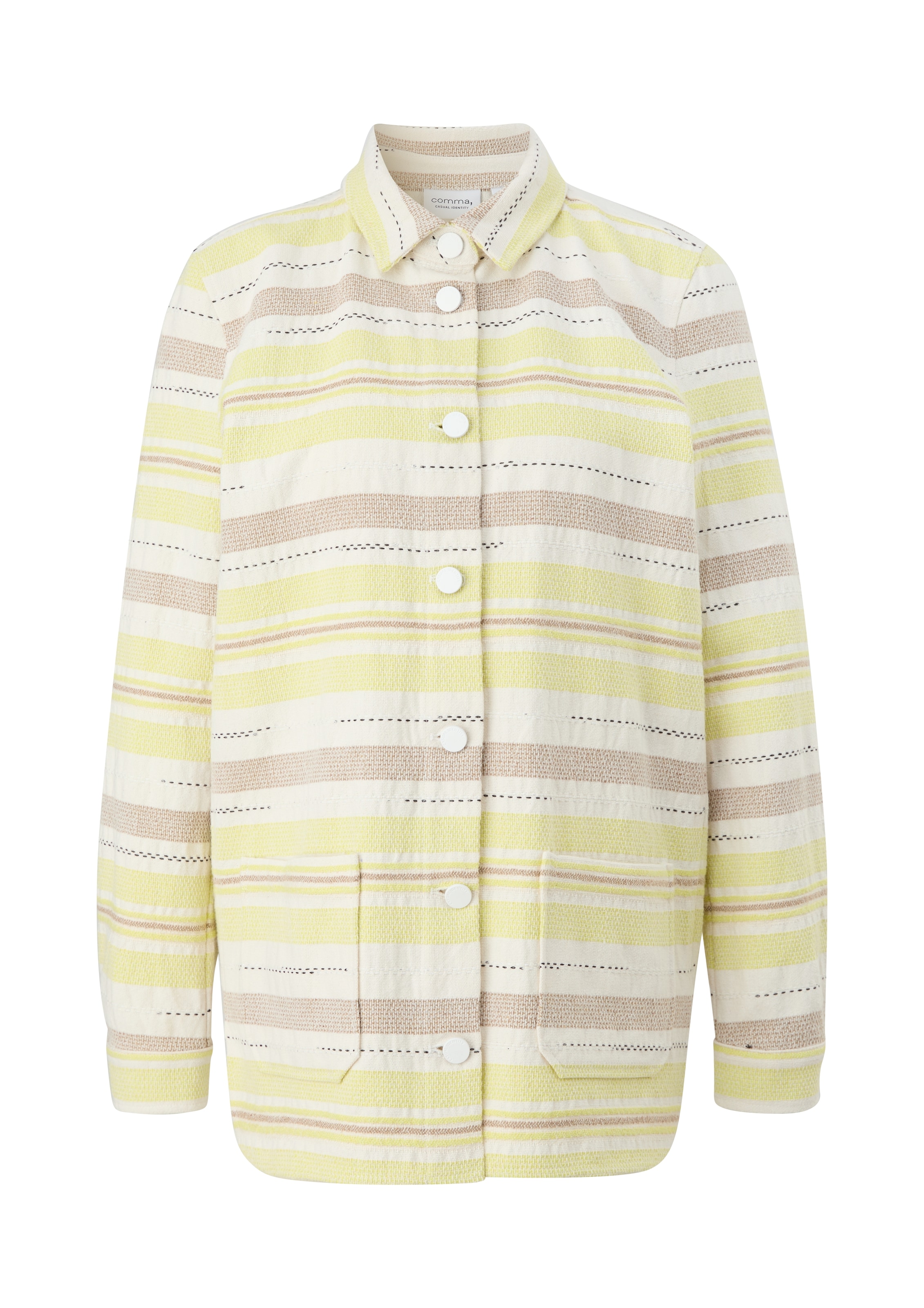 comma casual identity Μπλέιζερ σε κίτρινο: μπροστά