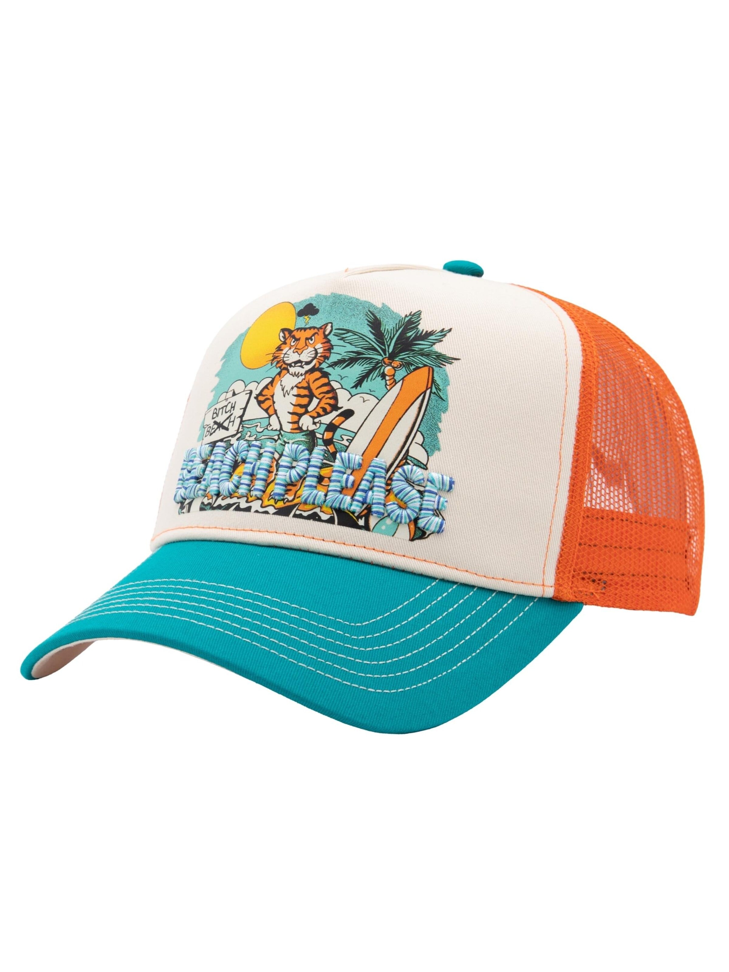 King Kerosin Cap 'Beach Please' in Blue: front