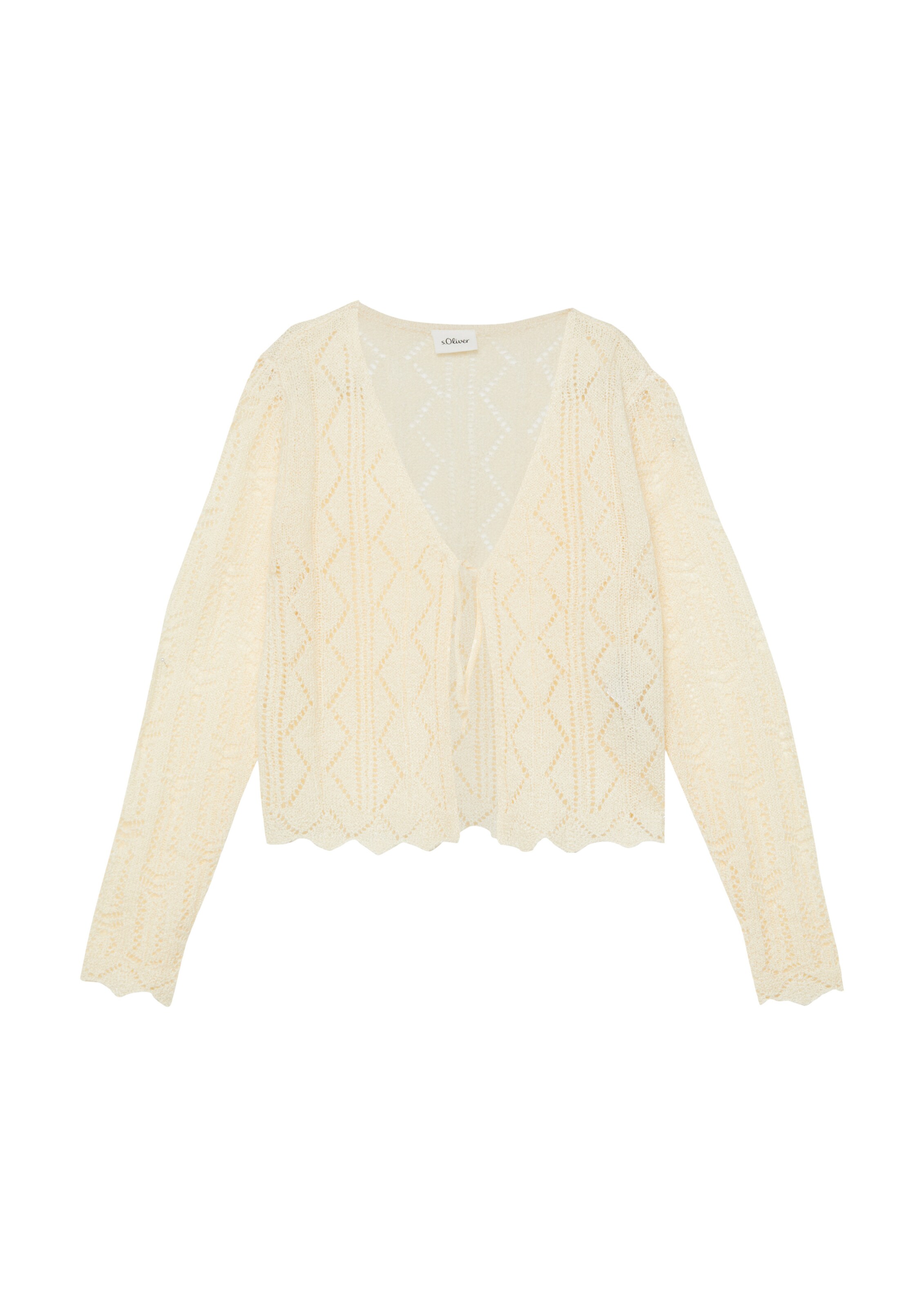 s.Oliver Вязаная кофта в Бежевый: спереди