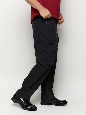 BALMOHKLoosefit Cargo traperice 'LUIS' - crna boja