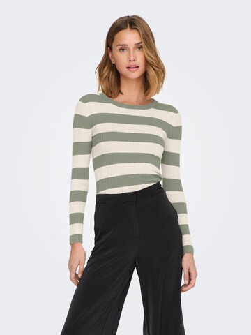 JDY Sweater 'JDYPLUM' in Green: front