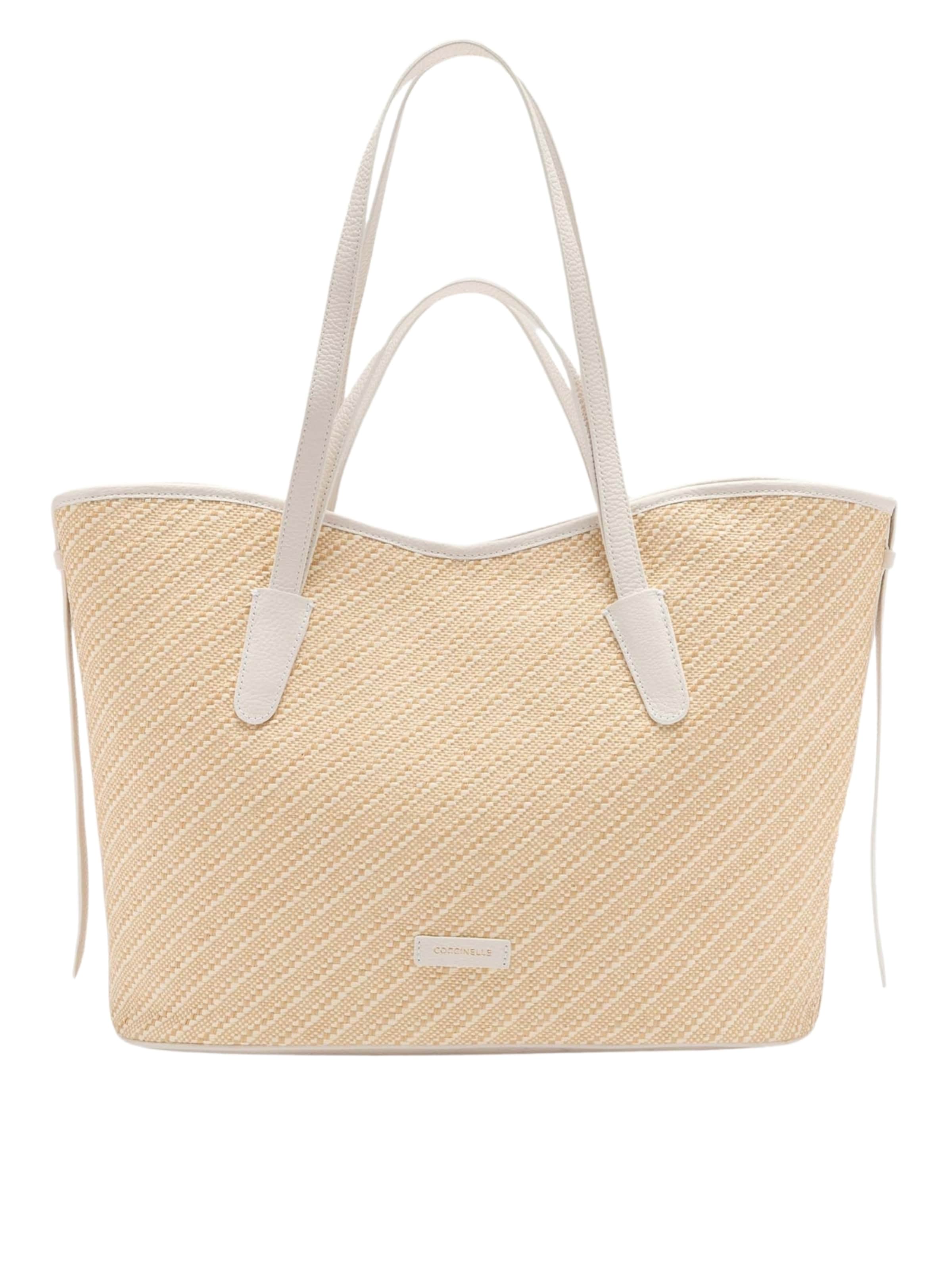 Shopper 'COCCINELLE NEW NEVER WITHOUT' di Coccinelle in bianco: frontale