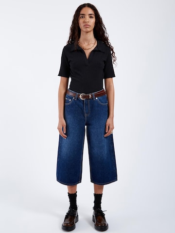 Dr. Denim Loosefit Jeans 'Dace Mid Wide Capri' in Blauw
