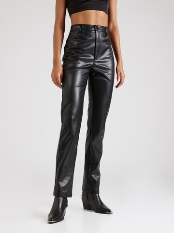 Nasty Gal Regular Pants in Black: front