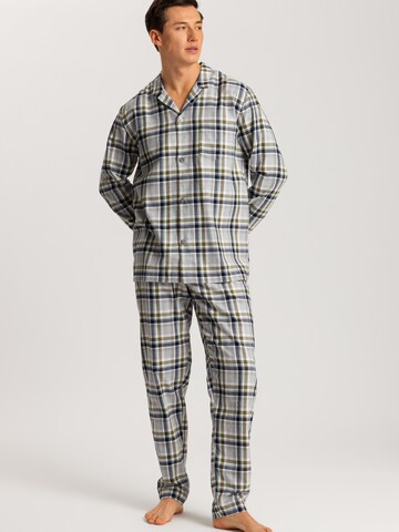 Hanro - Pijama comprido ' Cozy Comfort ' em cinzento: frente