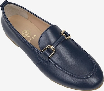 Desa Classic Flats 'Slipper' in Blue: front