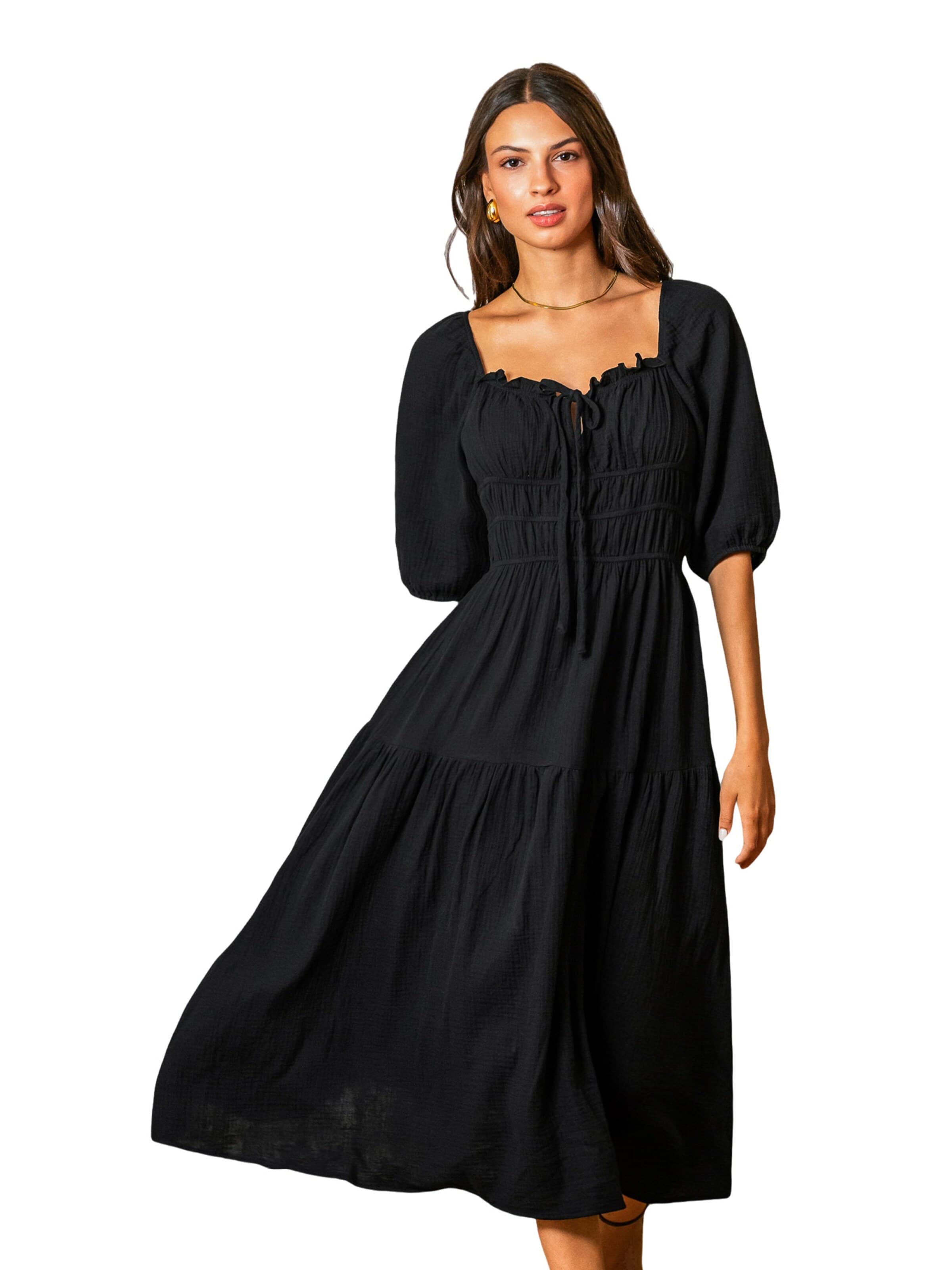 Cupshe Summer Dress 'CAA05A5H019AA' in Black: front