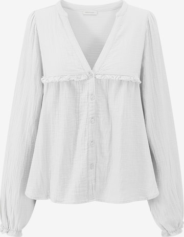 SASSYCLASSY Bluse in Weiß: Vorderseite