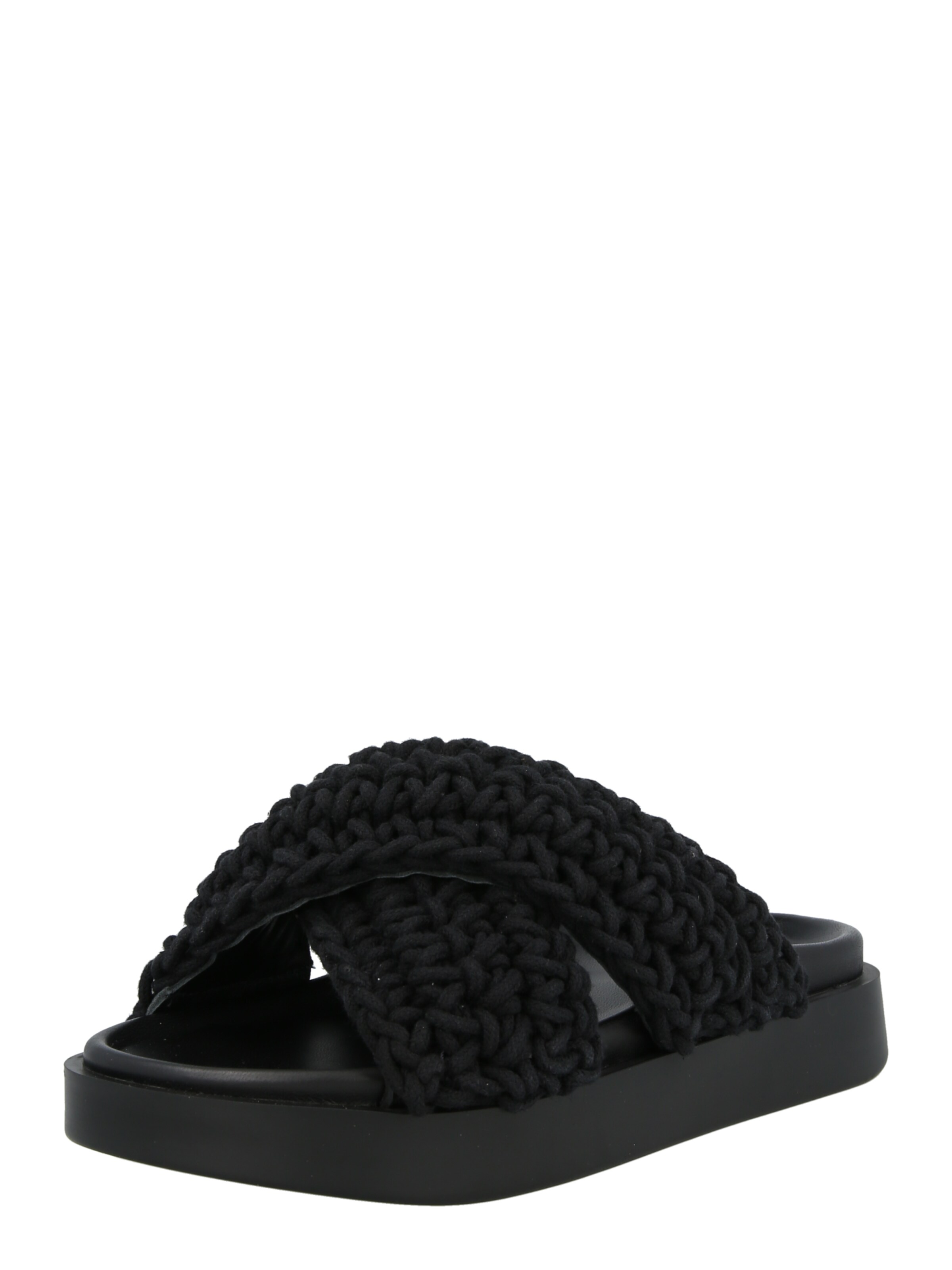 INUIKII Mule in Black: front