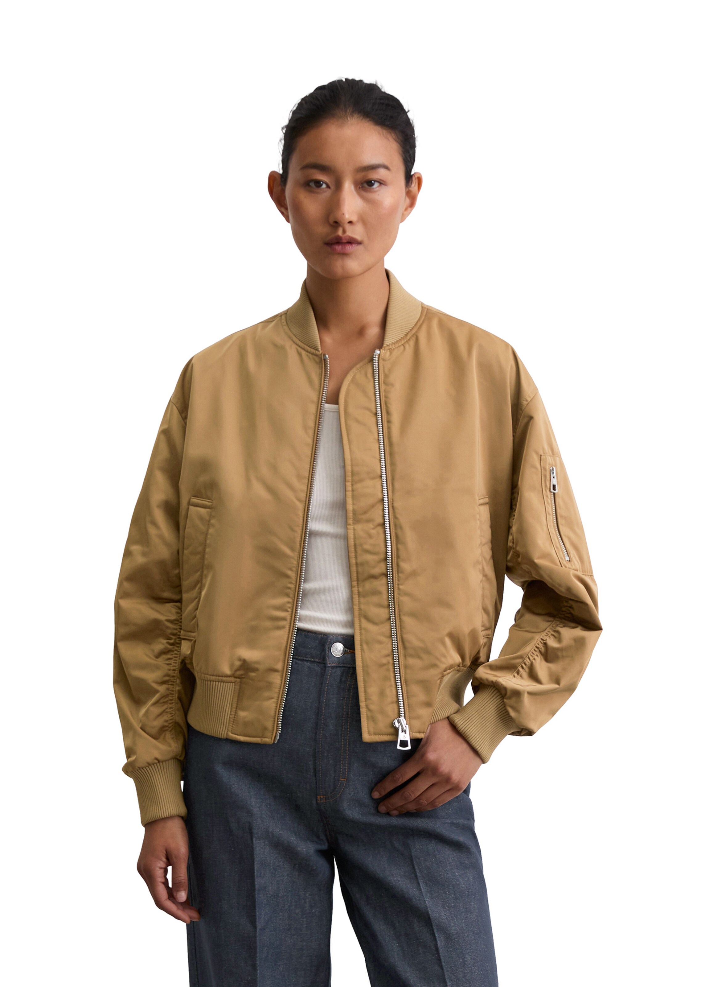 Marc O'Polo Tussenjas in Beige: voorkant