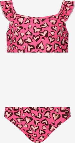 ZigZag Bikini 'Carly' in Rot: Vorderseite