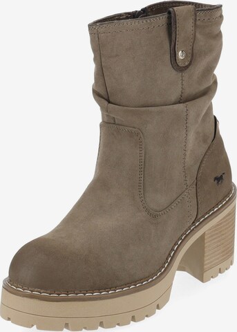 MUSTANG Ankle Boots in Brown: front