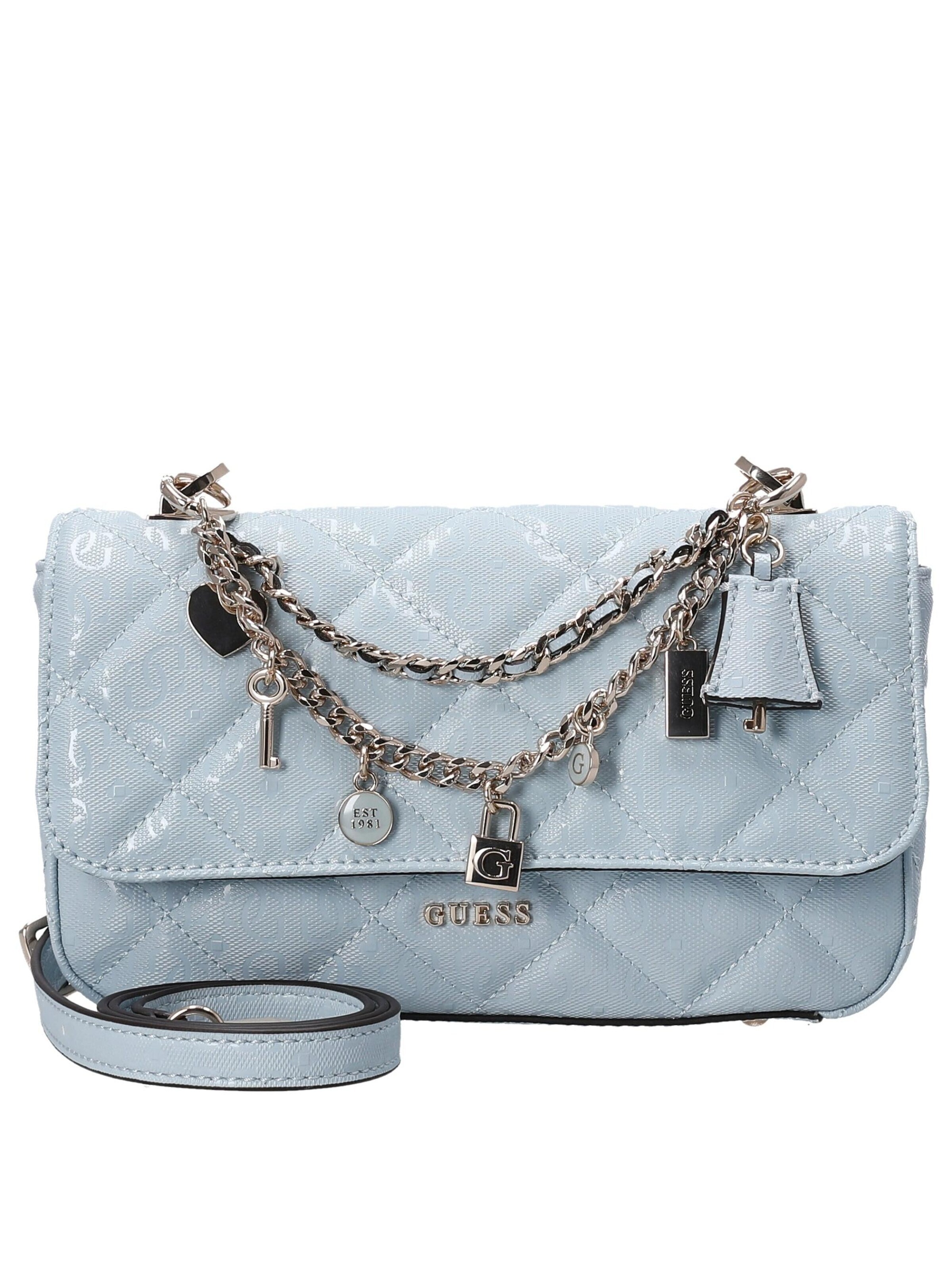 GUESS Originals Crossbody Bag 'Libby Flap' in Blue: front