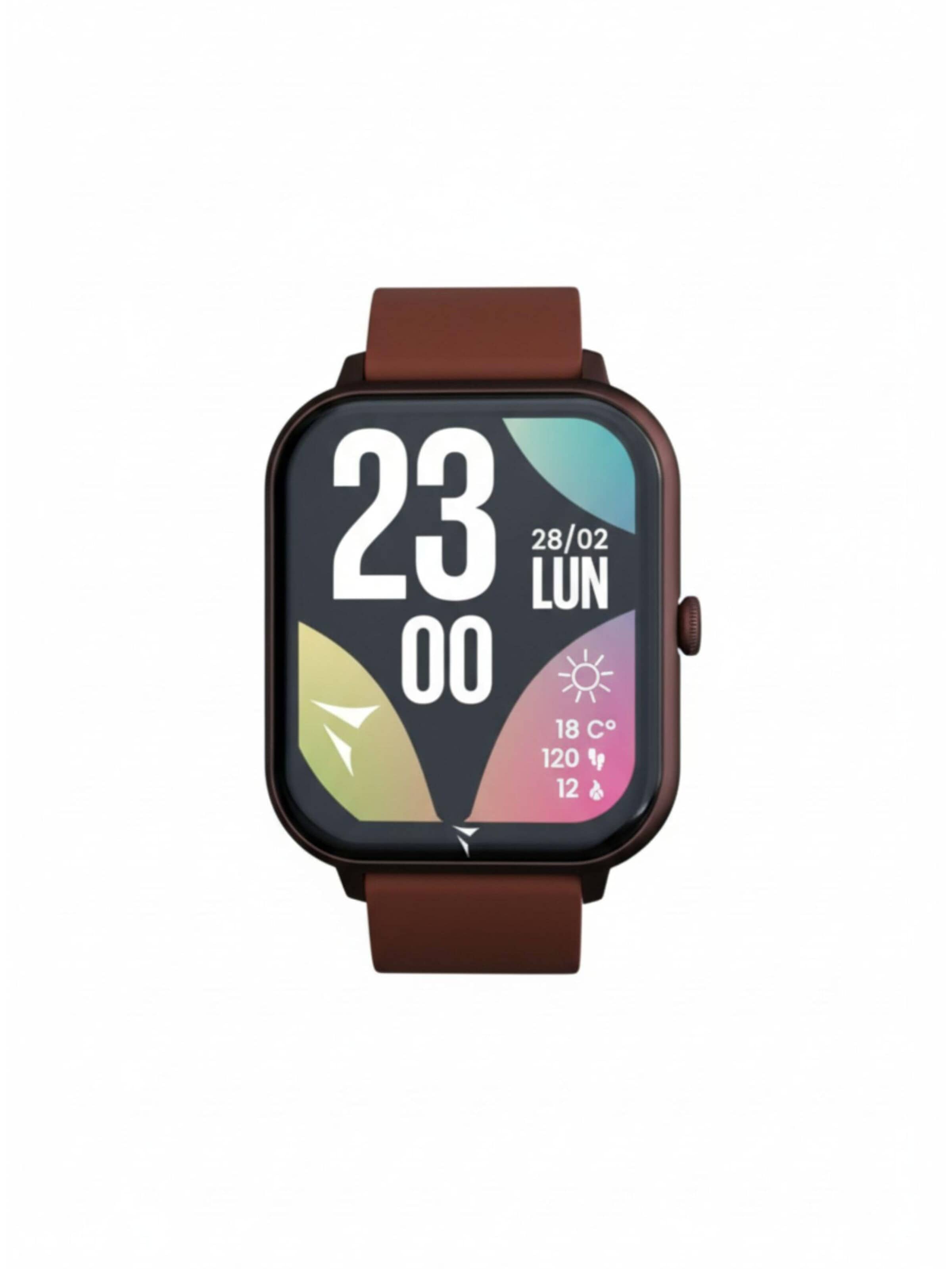 Techmade Digital Watch 'Glow Smartwatch mit passender Pochette' in Red: front