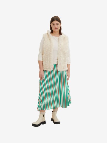 Tom Tailor Women + Skirt in Green