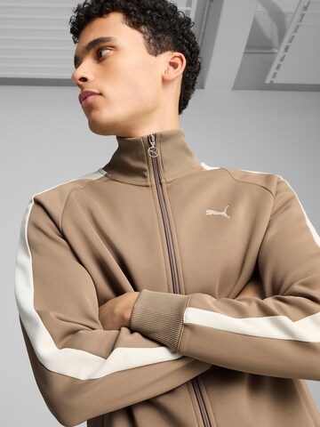 PUMA Sweatjacke 'T7 ALWAYS ON' in Grau