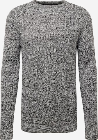 Pull-over QS en gris : devant