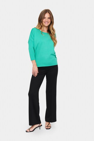 SAINT TROPEZ Pullover 'Mila' in Grün