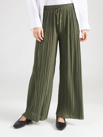 Hailys Wide leg Pants 'Fa44biola' in Green: front