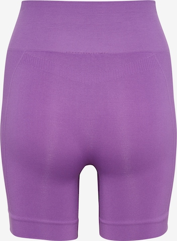 Hummel Skinny Športne hlače 'TIF' | vijolična barva