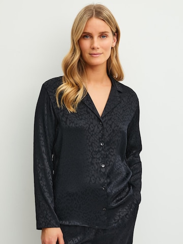Camicia da notte 'Glimmer M&M' di CALIDA in nero