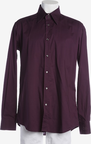 DOLCE & GABBANA Freizeithemd / Shirt / Polohemd langarm XS in Lila: Vorderseite