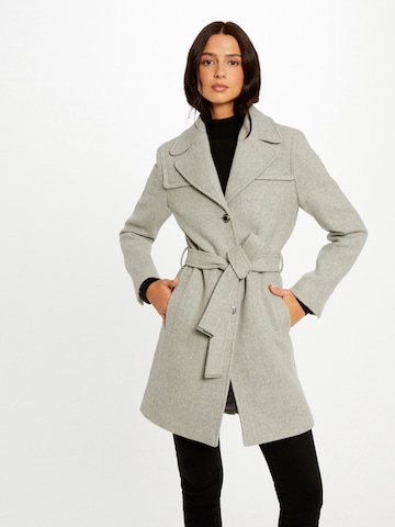 Morgan Ανοιξιάτικο και φθινοπωρινό παλτό σε γκρι: μπροστά