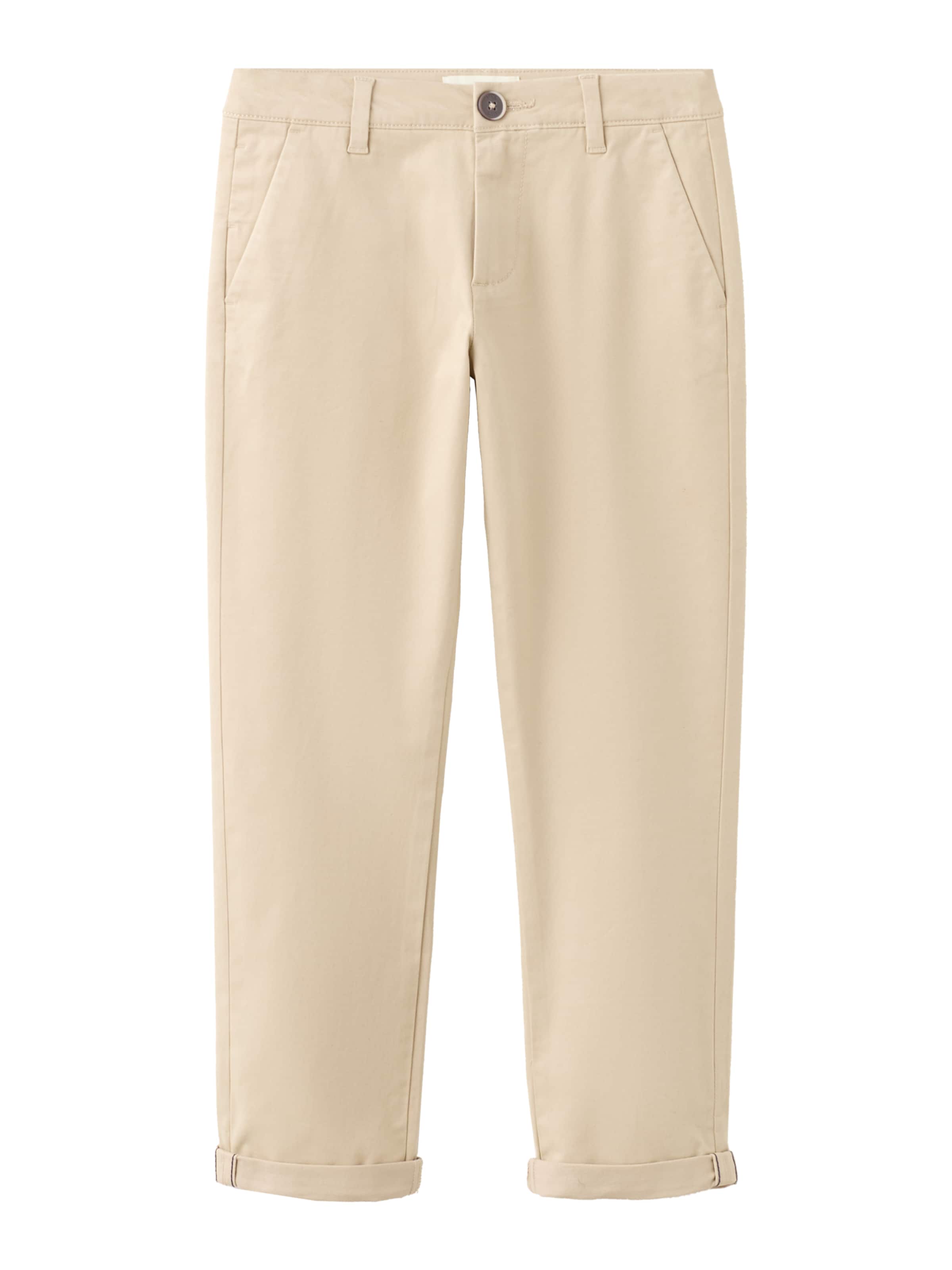 MANGO KIDS Regularen Hlače 'PICCOLO' | bež barva: sprednja stran