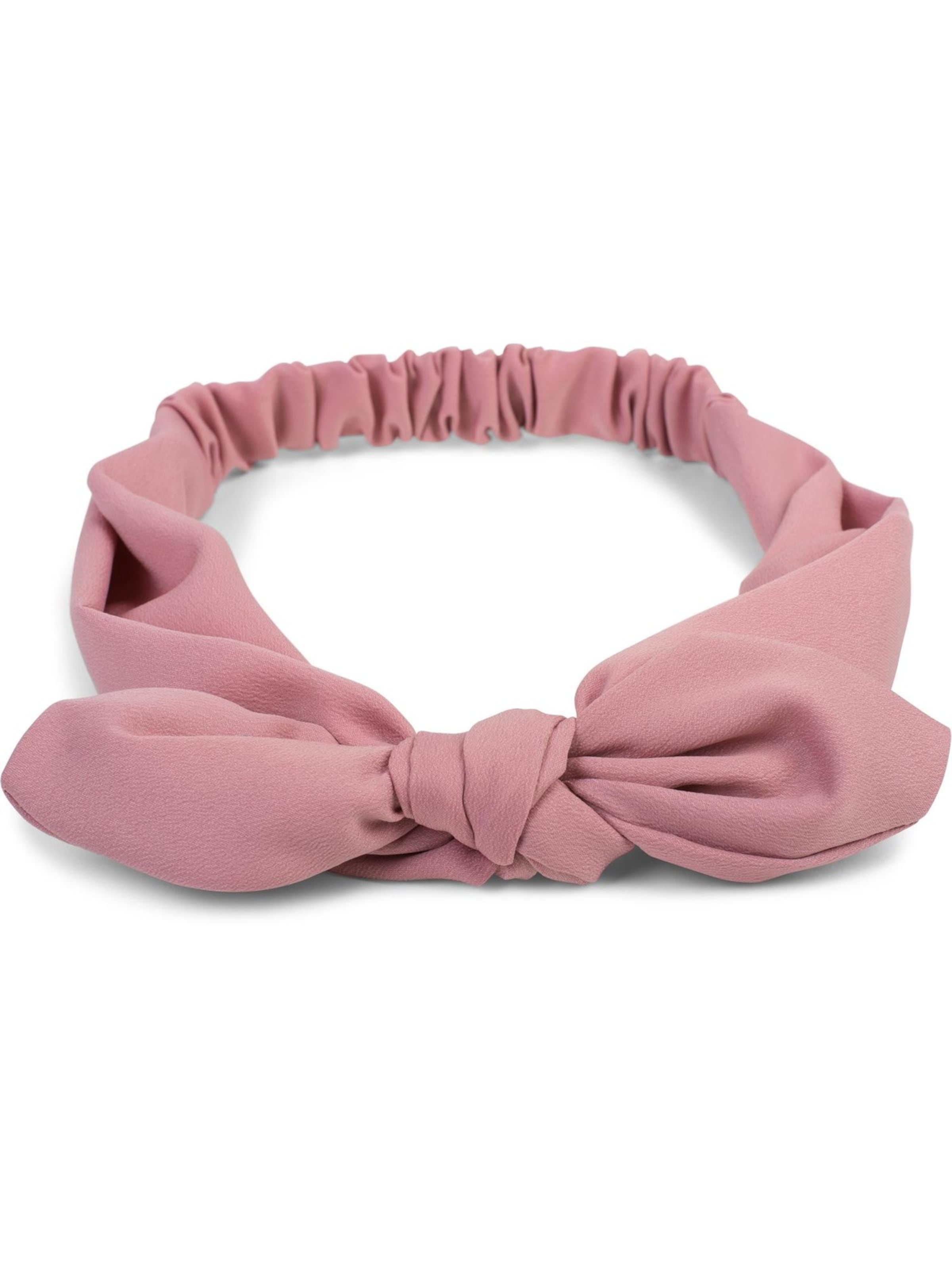 styleBREAKER Hair Jewelry 'Einfarbiges Haarband mit Schleife' in Pink: front
