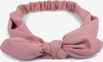 styleBREAKER Haarschmuck 'Einfarbiges Haarband mit Schleife' in Pink: Vorderseite
