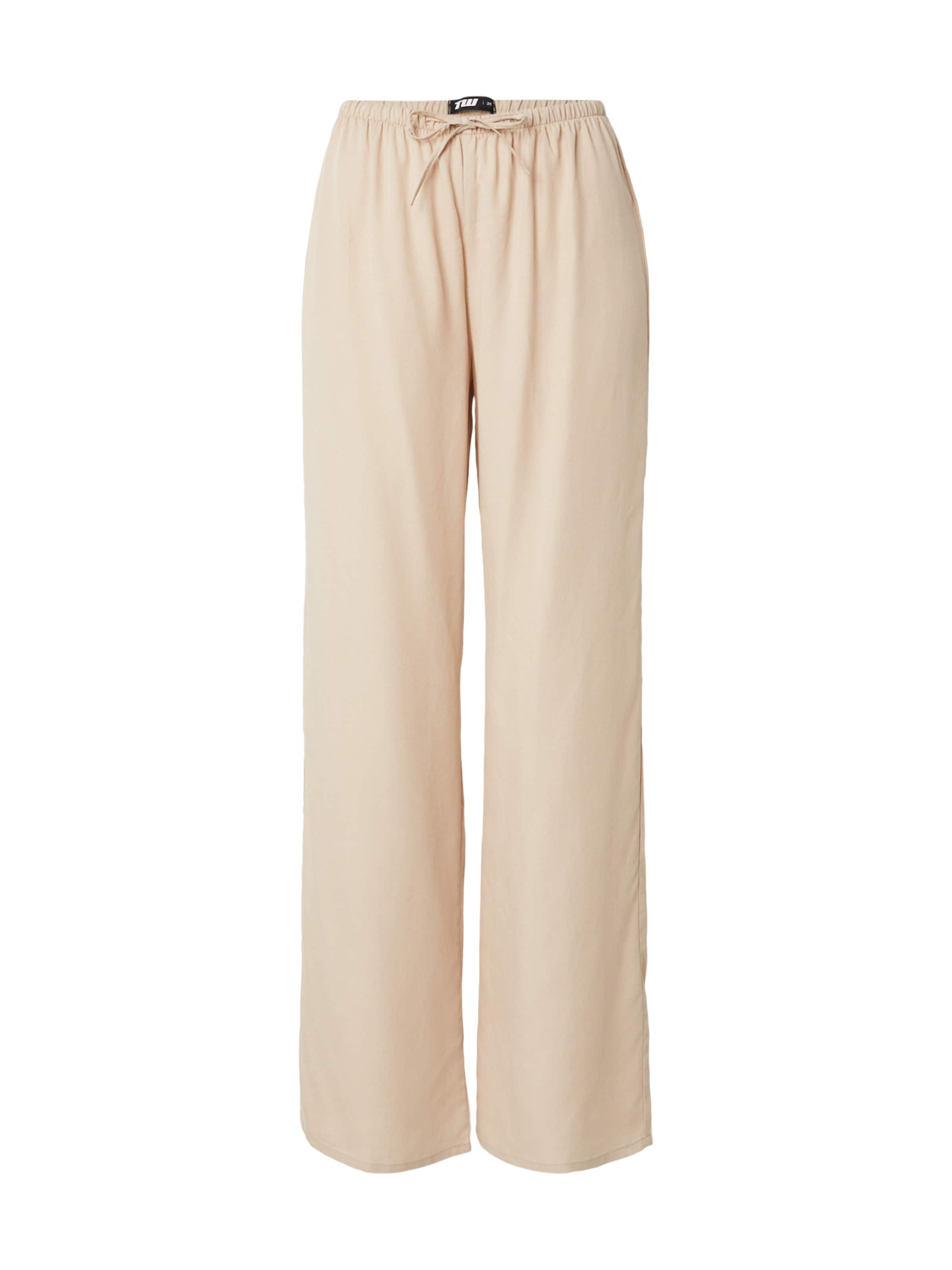 Loosefit Pantalon Tally Weijl en beige : devant