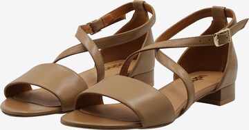 Usha Strap Sandals in Brown