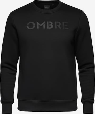 Sweat-shirt Ombre en noir : devant