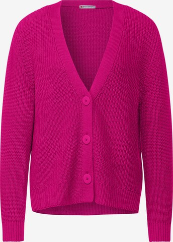 STREET ONE Knit Cardigan in Pink: front