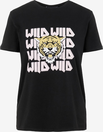 T-shirt 'Wildy' PIECES en noir : devant