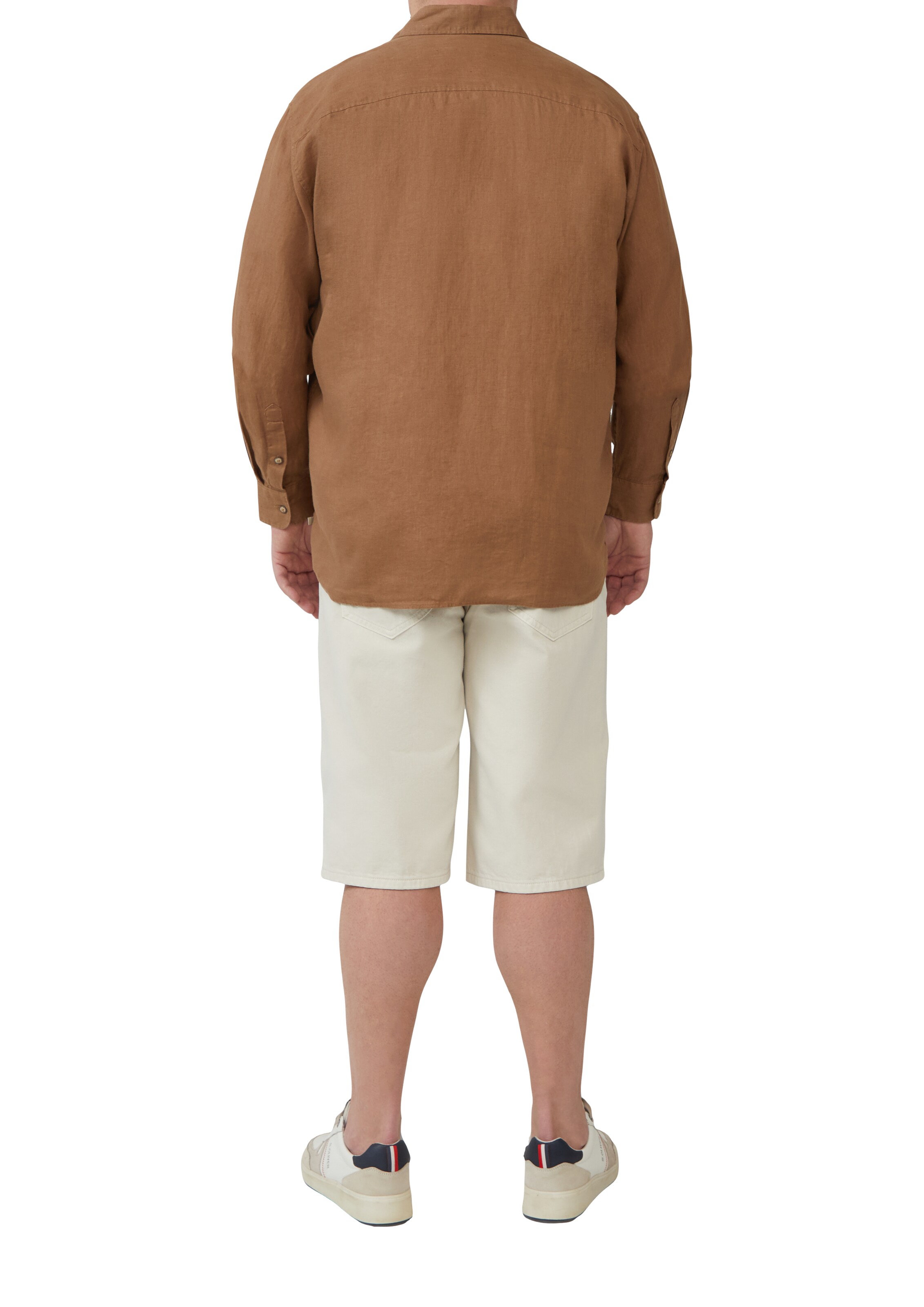 s.Oliver Men Big Sizes Regular Fit Hemd in Braun