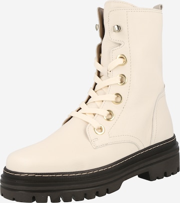 GABOR Lace-Up Ankle Boots in Beige: front