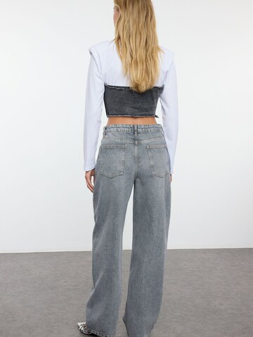 Trendyol - Ropa ancha Vaquero en gris