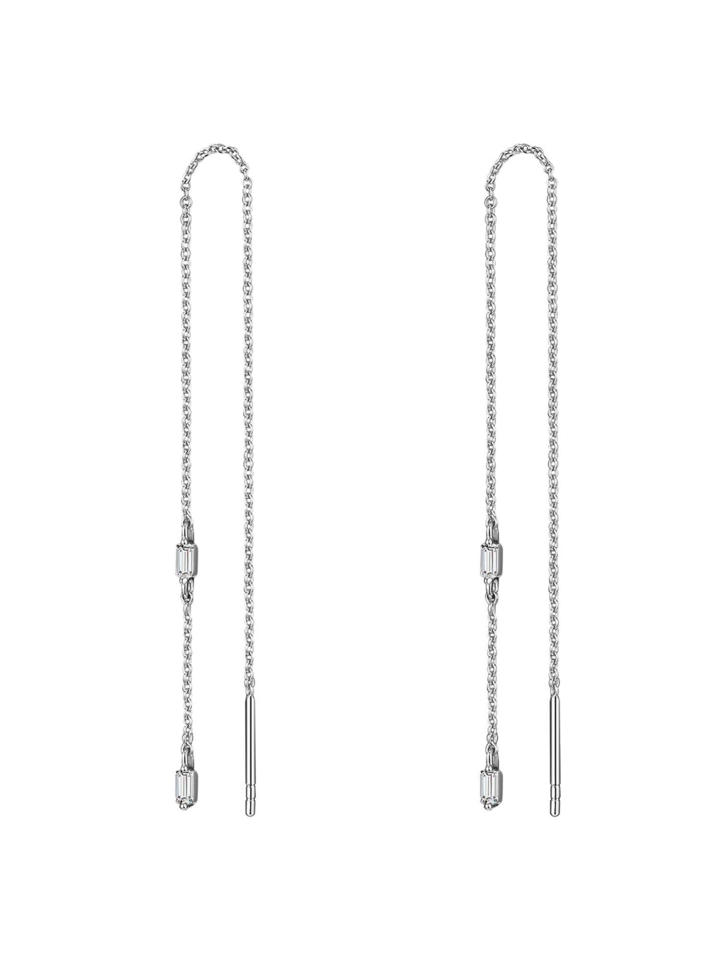 Boucles d'oreilles Glanzstücke München en argent : devant